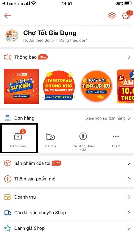 Kiểm tra đơn h&agrave;ng