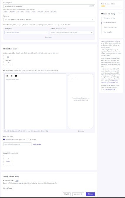 dang san pham len tiktokshop