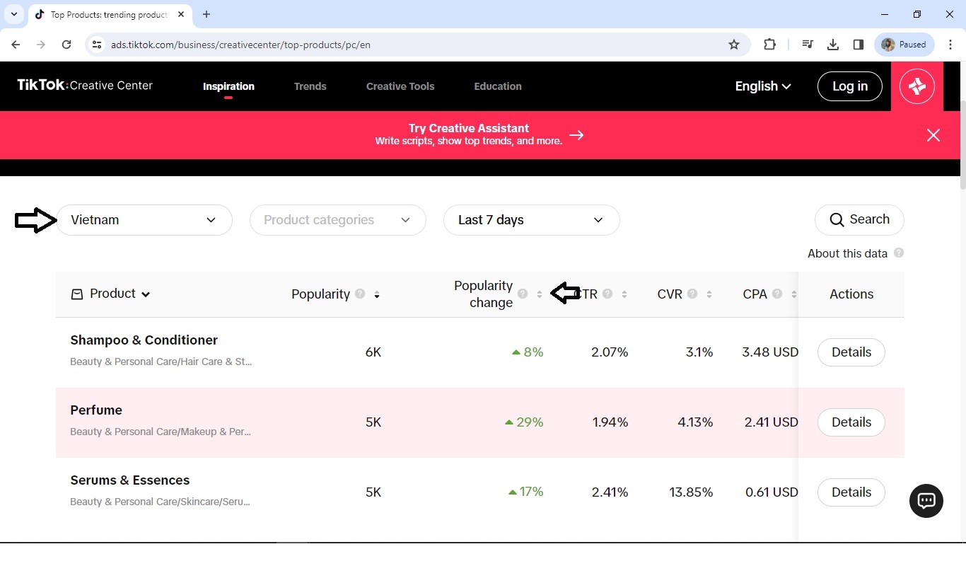 C&aacute;ch sử dụng top product titkok