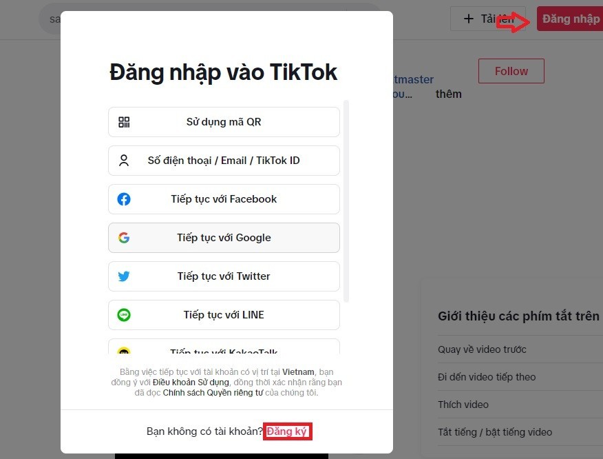 c&aacute;ch đăng k&yacute; t&agrave;i khoản tiktok bằng m&aacute;y t&iacute;nh