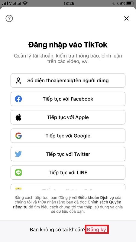 c&aacute;ch đăng k&yacute; t&agrave;i khoản tiktok