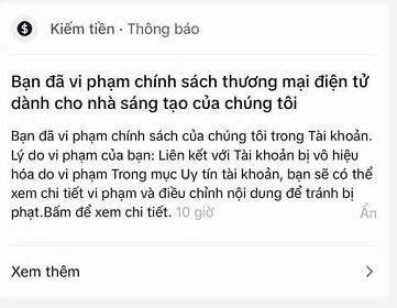 Nguyen nhan tiktok shop khong hien thi