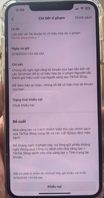 tai sao tiktok shop bi mat