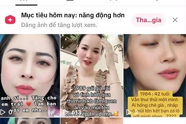 Tiktok bi han che hien thi