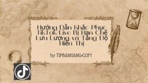 Hướng Dẫn Khắc Phục TikTok Live Bị Hạn Chế Lưu Lượng và Tăng Độ Hiển Thị