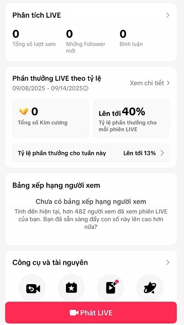 Hướng dẫn khắc phục tiktok live hạn chế